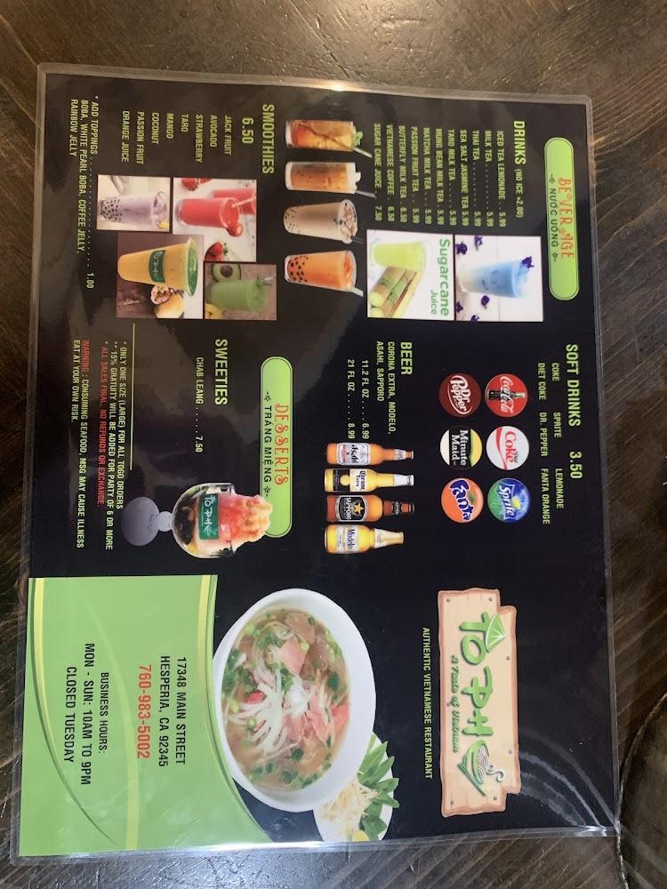 To Pho Vietnamese Restaurant Menu image 3